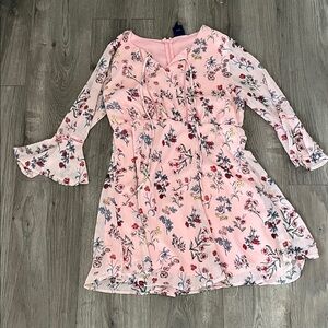 Disney Pink Floral Kids Dress